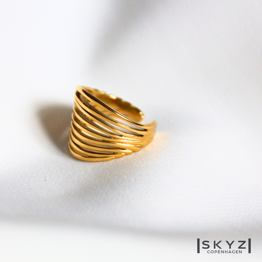 Skyz Oysterly Ring - 18K Guldbelagt Ring