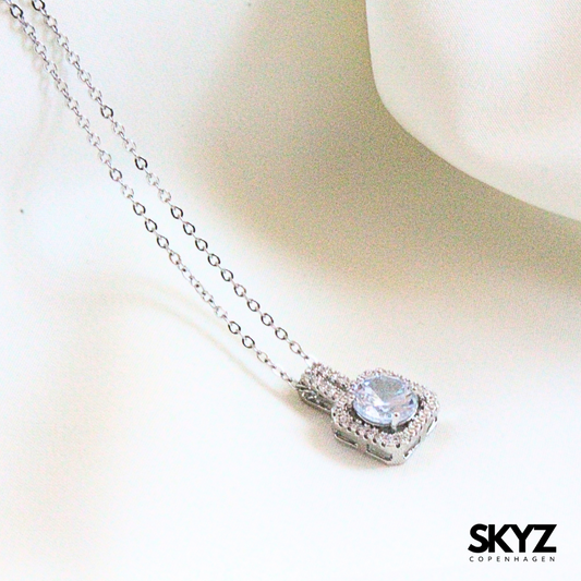 Skyz Zirkonia kvadrado diamant - Silver 925