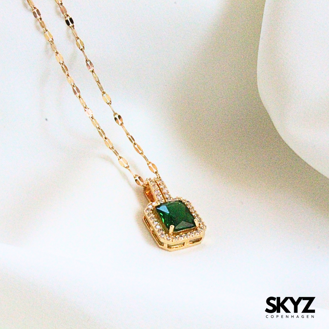 Skyz Jasmine Green - 18k Guldbelagt
