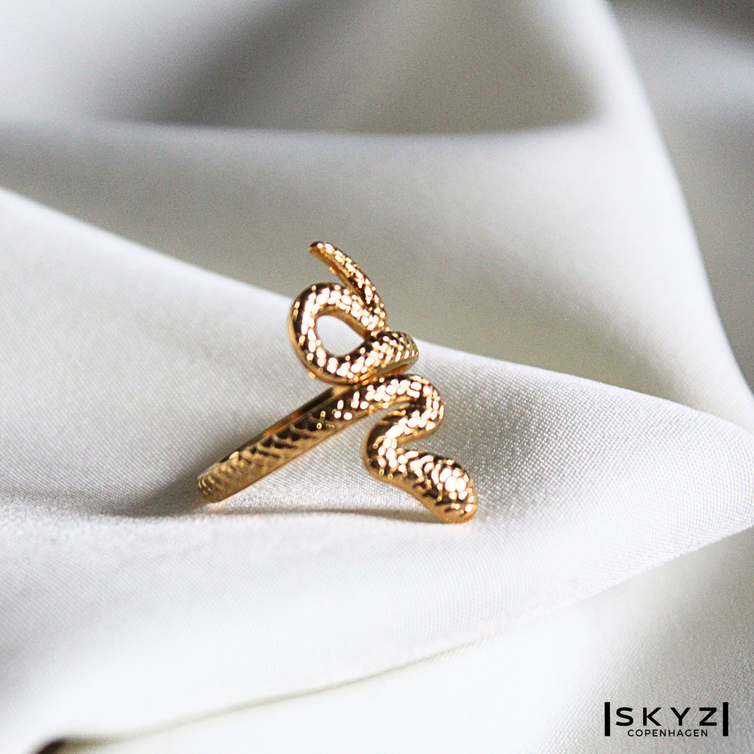 Skyz Snake Me Ring - 18K Guldbelagt Ring