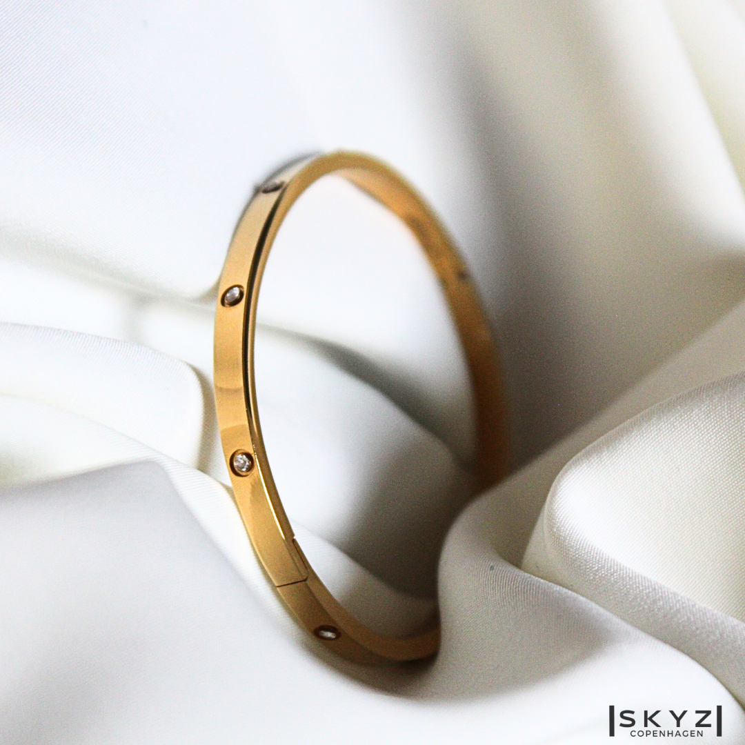 Skyz Zirkonia Bangle - 18k Guldbelagt