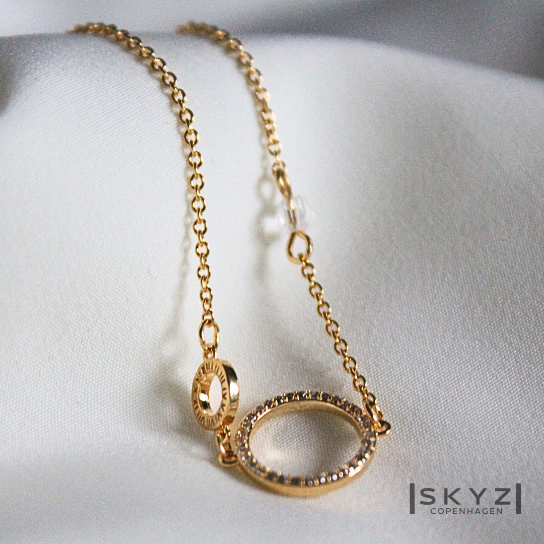 Skyz Circle Zirkonia Armbånd - 18k Guldbelagt