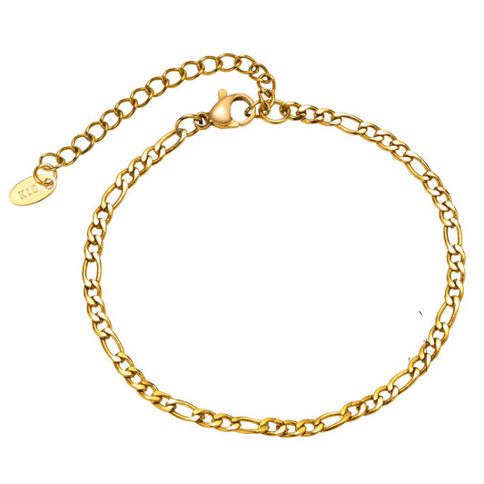 Skyz Ankerkæde Armbånd - 18k Guldbelagt 3mm