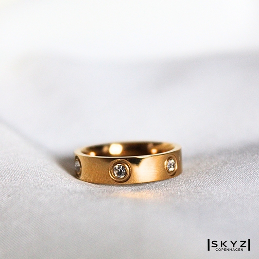 Skyz Timeless - 18K Guldbelagt Ring M. Zirkon