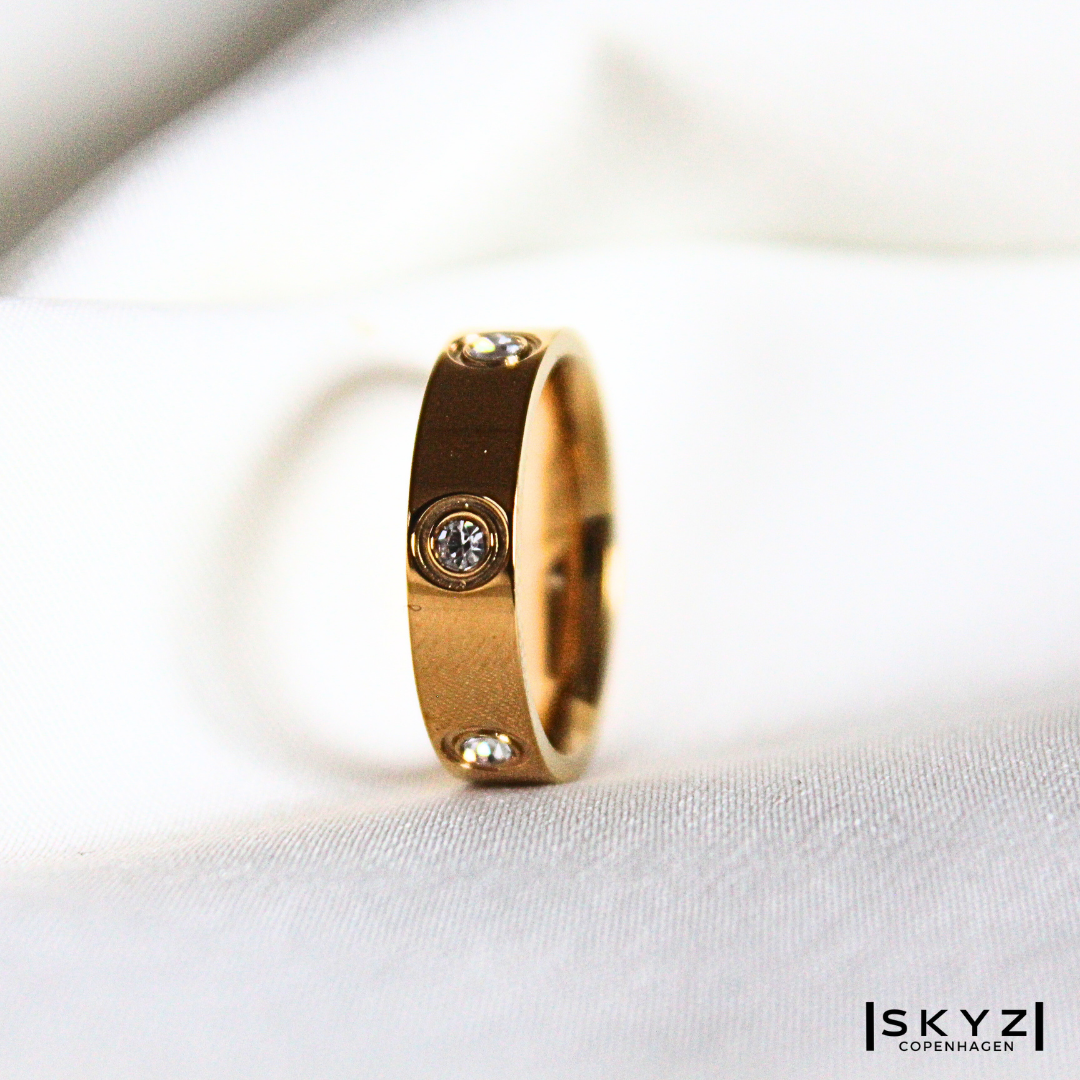 Skyz Timeless - 18K Guldbelagt Ring M. Zirkon