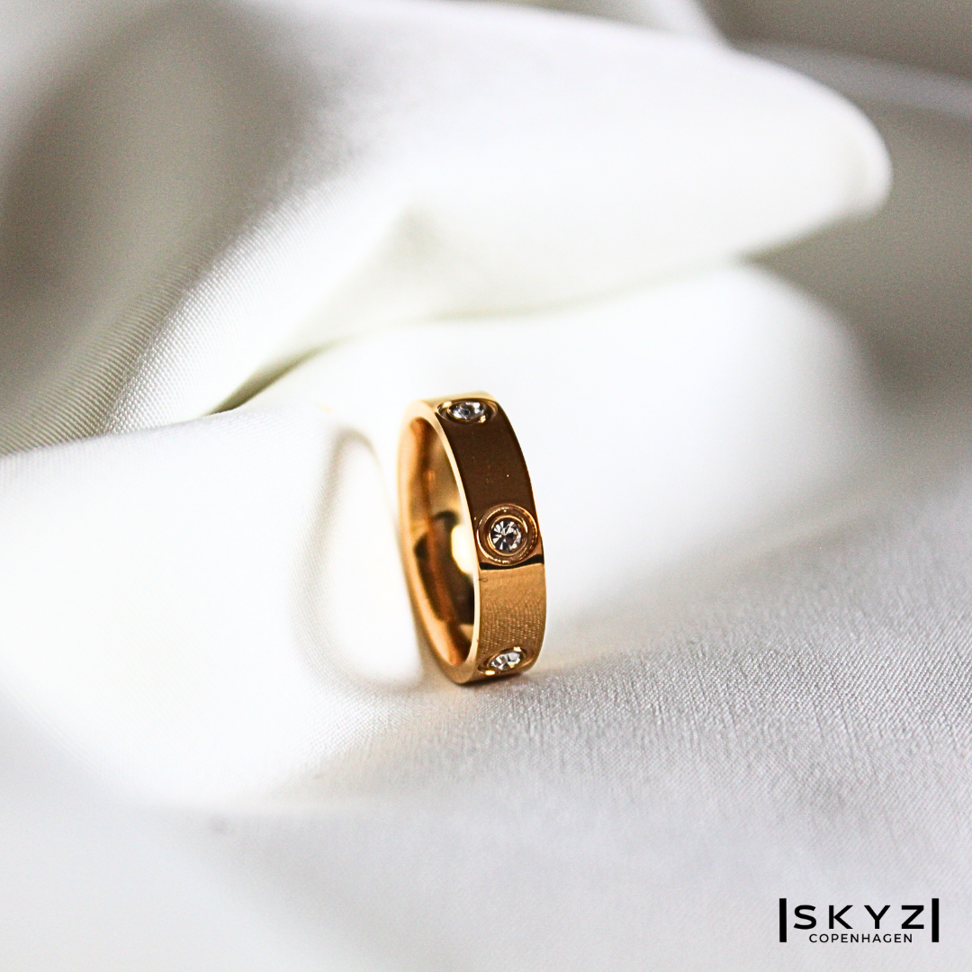 Skyz Timeless - 18K Guldbelagt Ring M. Zirkon