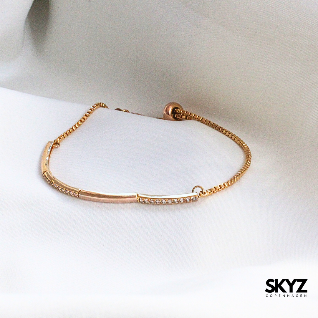 Skyz Divine Sparkle Armbånd - 18k guldbelagt