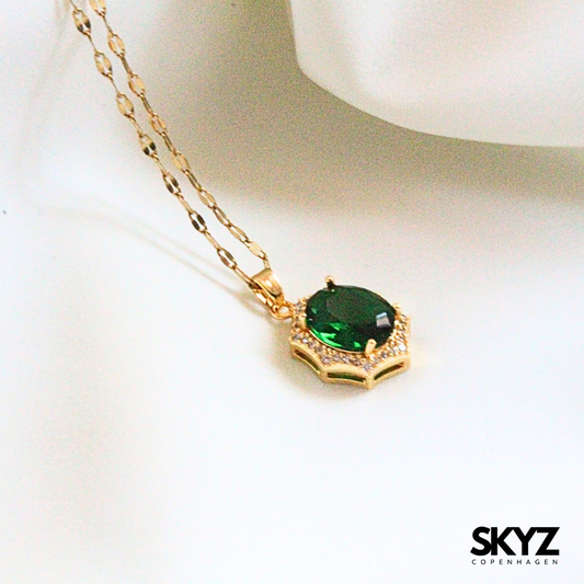 Skyz Oktagon Ophelia Green - 18k Guldbelagt