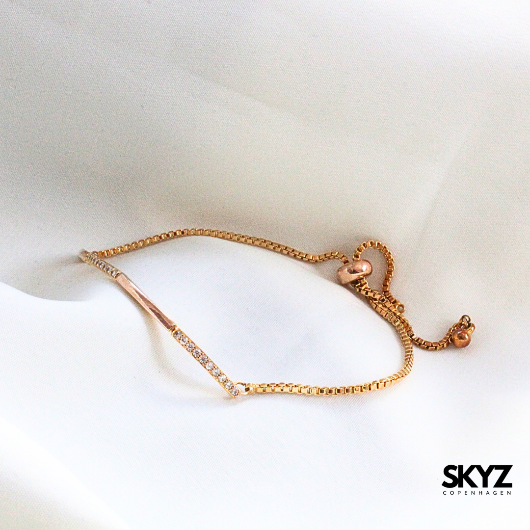 Skyz Divine Sparkle Armbånd - 18k guldbelagt